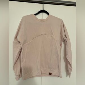 Nursing sweater with hidden zipper. Medium. Blush colour.
